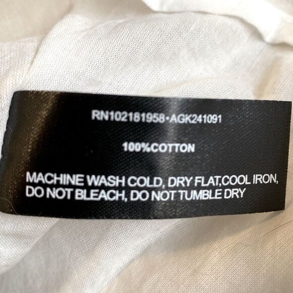 Dolls Kill Brand Generation Kiss White Eyelet Mini Tank Dress w Ruffle Hem - Picture 4 of 5